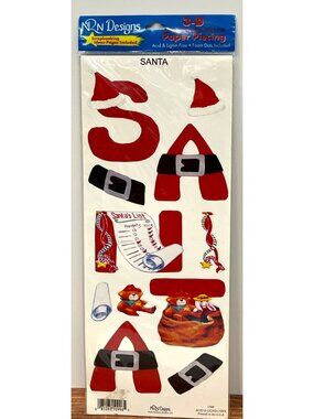 3-D Scrapbooking Paper Piecing Kit - Santa Theme By N&N Designs